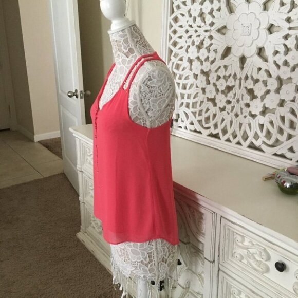 Naked Zebra Pink Sleeveless Tank Top - Picture 5 of 5